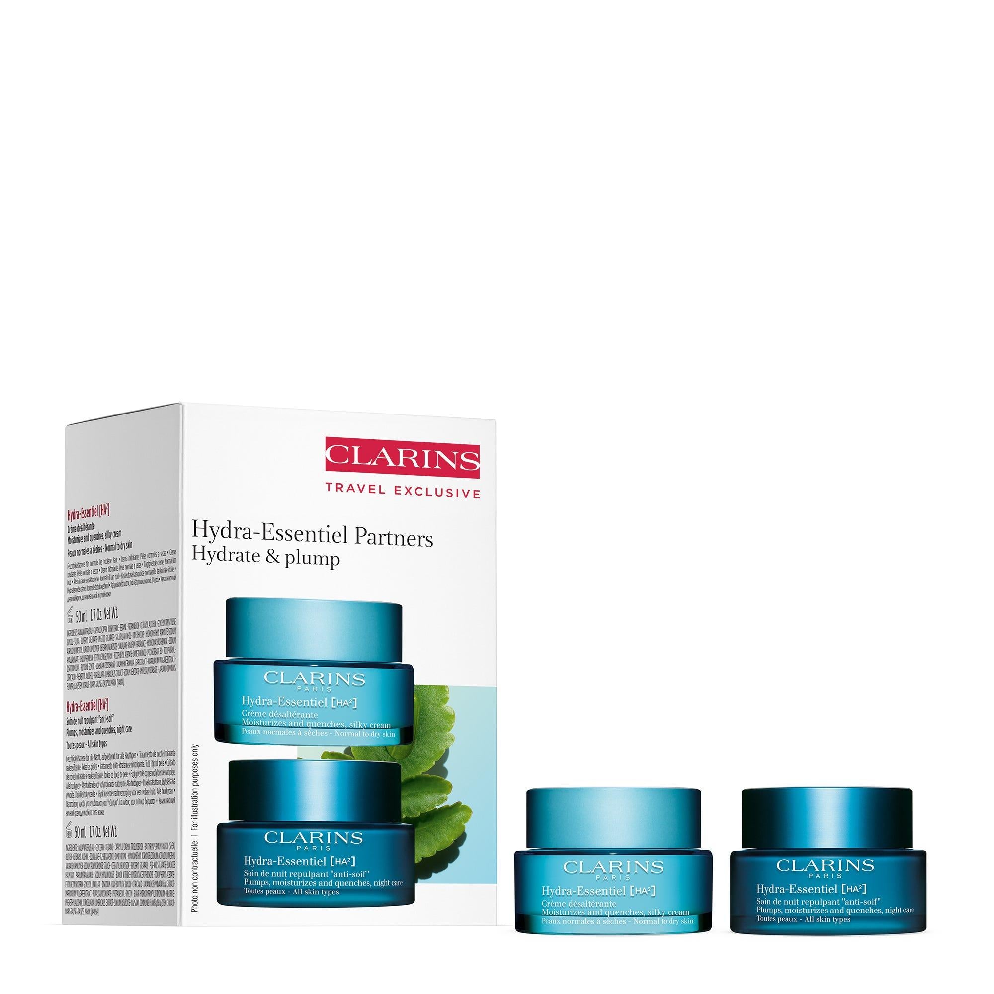 Clarins - Kit Travel Exclusive (Hydra-Essentiel Partners - Hydrate & Plump)